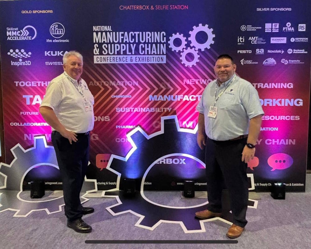 Tony and Kieran exhibiting at the National Manufacturing Expo at The RDS 28th / 29th May 2025.